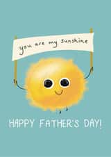 You are my sunshine Dad - Happy Father's Day Card created by LittleTalesByGem
