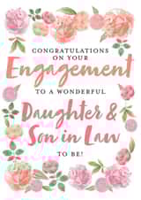 Floral Engagement Card - Daughter and Son in Law to be created by Juniper and Rose Studio