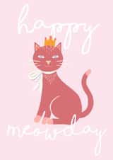 Happy Meowday cat birthday  created by Michaela Palmer