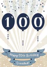 Happy 100th Birthday Grandad Card created by Little Silverleaf