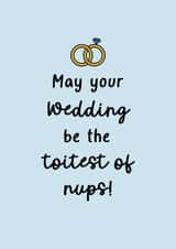 Brooklyn Nine Nine inspired Engagement or wedding card - the toitest of nups created by Perry-Cuff Designs