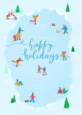 Happy winter holidays card created by Anna Araslanova