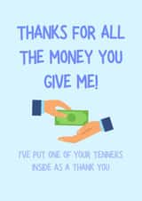 Thanks for the money! Dad Card created by Firefly Design