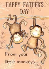 Monkeys Father's day card  created by Kate Garrett