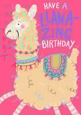 Have a llama-zing birthday created by Leah Rowe
