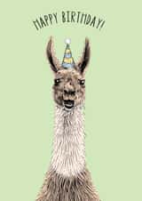 Llama Birthday Card created by Oliver Stockley