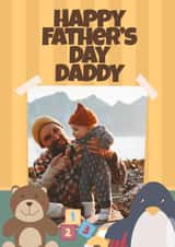 Personalised Father's Day Photo Card created by Rosewood Design - Toys Daddy Father's Day Personalised Photo Card 22043