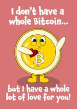 Crypto Bitcoin Love Card created by BeckiLamby