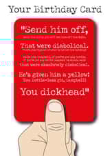 Red Card Birthday Card created by IR Design