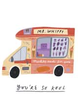 Ice Cream Van Summer Card created by skeletondraw