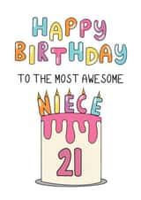 Happy 21st birthday to my awesome niece created by Schnauzer Scribbles