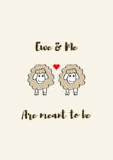 Ewe and Me Card created by PEA GREEN PRINTS