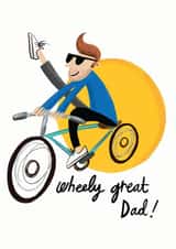 Wheely Good Dad! Father's Day card created by @AimeeStevens.Design