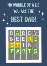 Wordle Father's day Card created by Silky Rose Design