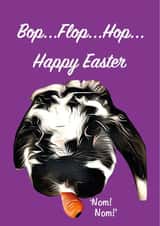 Bop...Flop...Hop...Happy Easter created by Bad Bunny Designs