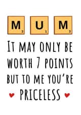 Mum you're priceless card created by Hint of Sarcasm