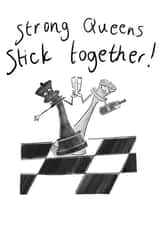 Queens of chess card created by Kathryn Doodle Player