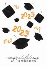 Congratulations | 2025 | Proud Of You |Graduation Greetings Card created by @TheGrafixCat