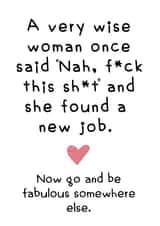 Work Bestie New Job Card 1001 created by Hint of Sarcasm