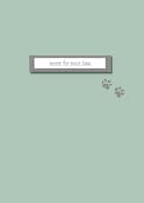 Sympathy card for the loss of a pet created by EJF Illustration