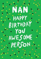 Nan awesome birthday card created by Earlybird