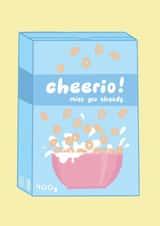 Cute Cheerio Cereal New Job Leaving Card created by Lucy Maggie Designs