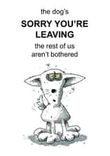 A leaving card with a difference created by Scribbly Diddly