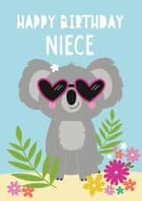 Koala Niece Birthday card created by Sarah Corcoran