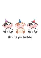 Herd it's your Birthday Card created by ByNatalieAnne