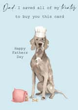 I saved all my treats to buy you this card created by 25Seven