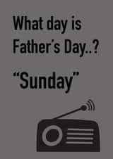 What day is Fathers Day Sunday created by Messy Ray Designs