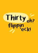 flippin eck 30th Birthday card created by CardsByGem