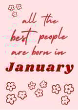 January Birthday Card created by Confetti Cards