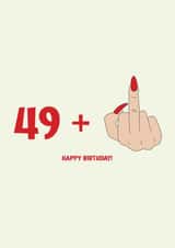 49 + 1 - 50th birthday card created by Jamie Lindsay
