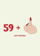 59 + 1 - 60th birthday card created by Jamie Lindsay