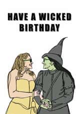 HAVE A WICKED BIRTHDAY CARD created by Saluki Studio
