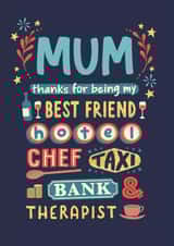 Thanks Mum for... everything created by Jon Hall Design