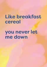 Breakfast cereal created by Cath Tate Cards