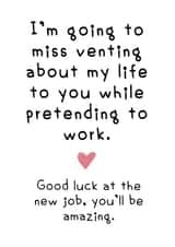 Funny coworker leaving card 1003 created by Hint of Sarcasm
