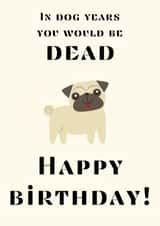 Funny and cute birthday card created by Gemma Clark 