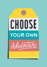 Choose Your Own Adventure Good Luck & Congratulations Card created by Rebecca Duncan