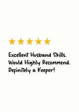 Husband Review Card created by Twisted Haggis