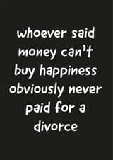 Divorce separation card created by Daisy Jo Design