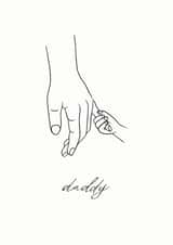 Daddy | New Dad | First Father's Day | Father's Day Greetings Card created by @TheGrafixCat