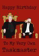 Happy Birthday Taskmaster Card created by Little Spoon