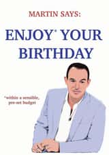 Martin Lewis Birthday Card created by Blueberry Unicorns