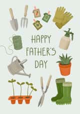Classic Fathers Day Card - Dad - Gardening - Happy Father's Day created by Swish & Scribble