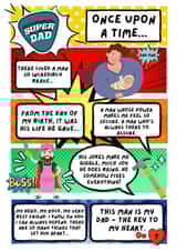 Superhero Comic Father's Day Card created by Your Once Upon A Time
