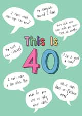 This Is 40 - Happy 40th Birthday created by @Laura Lonsdale Designs