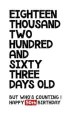 Happy 50th Birthday - But Who's Counting! created by Waffle & Faff